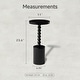 preview thumbnail 3 of 4, COZAYH Wood Pedestal End table, Modern Drink Table with Base, Round Martini Table for Small Space Living Room, Bedroom
