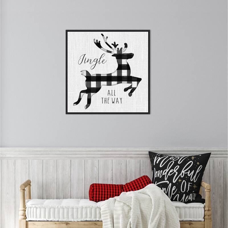 Winter Wonder I by Hartworks Canvas Art Framed - 22 x 22 in