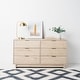 preview thumbnail 1 of 16, Signature Design by Ashley Oliah Brown Woodgrain Dresser Natural - 6-drawer