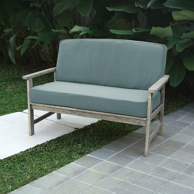 Cambridge Casual West Lake Mahogany Outdoor Loveseat
