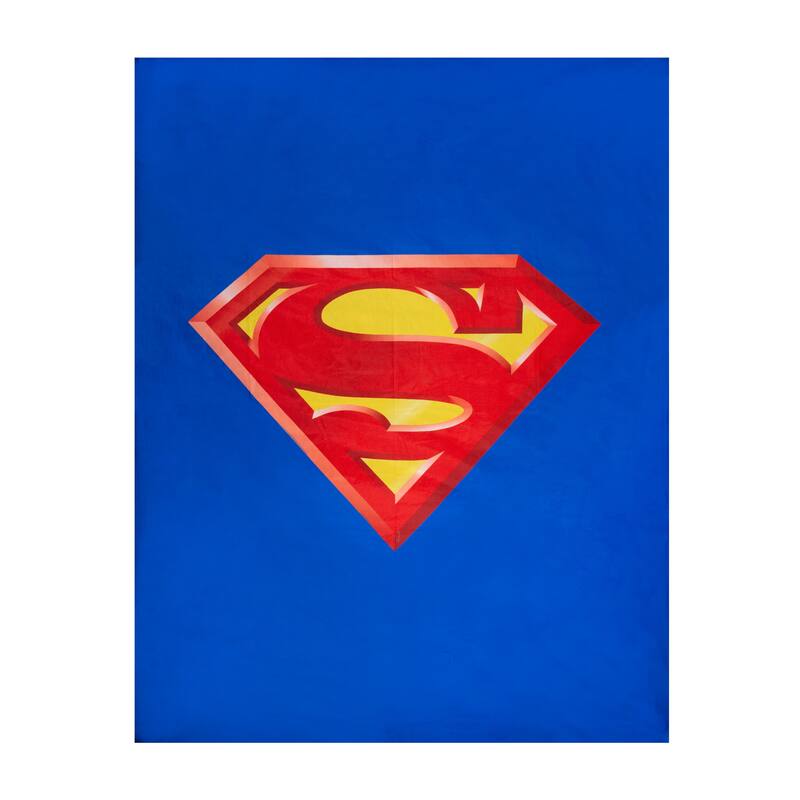 DC Comics Superhero Comforter Set, Superman Shield, 2-Piece, Twin