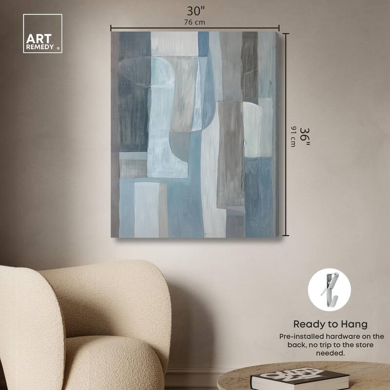 Tessellated Tones III Canvas by Art Remedy, Gallery Wrapped