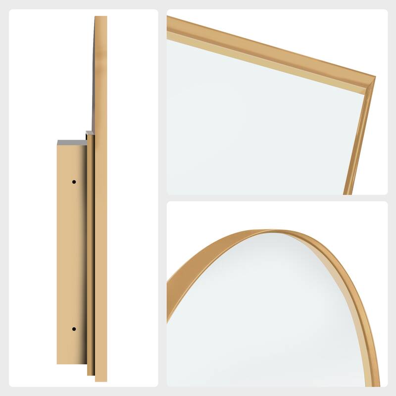 Set of 2 Recessed Metal Framed Medicine Cabinet