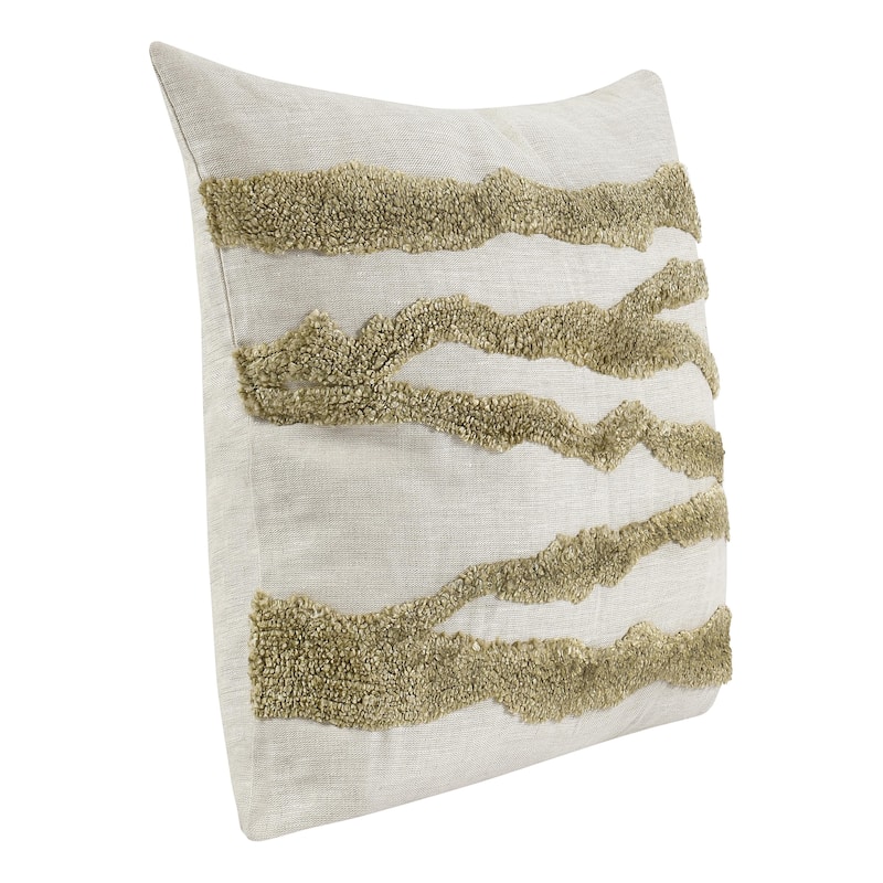 Villa by Classic Home Passage 22" Belgian Linen Blend Throw Pillow