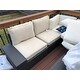 Havenside Home Best Sail Bridge Outdoor 6-piece Wicker Sofa Set