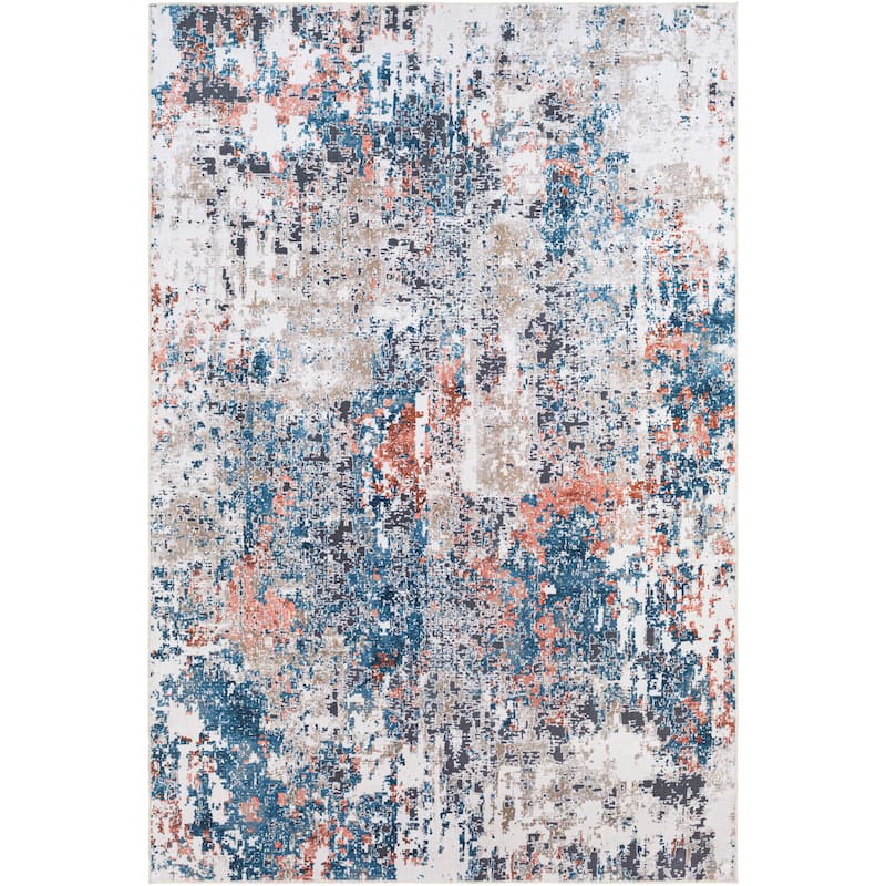 Livabliss Acrona Modern Abstract Machine Washable Area Rug