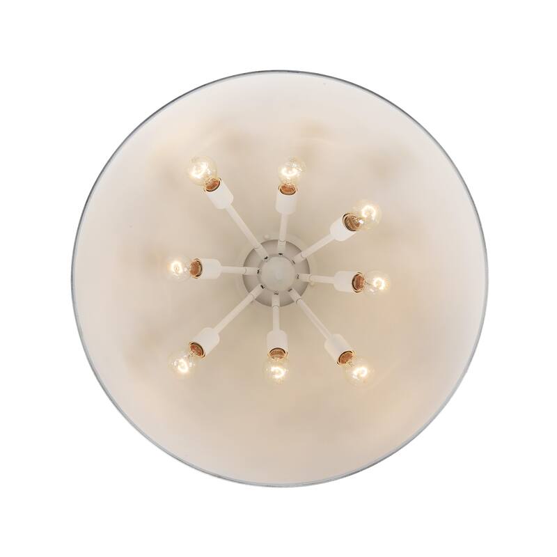 Golden Lighting Alison 8-light Pendant in Vintage Gold and Antique Matte Navy shade - 8 Light Pendant