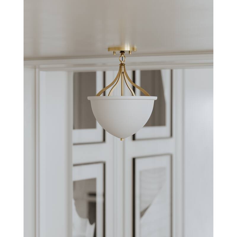 Browne 1 Light Semi Flush