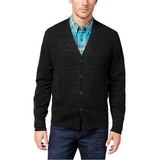 mens textured cardigan