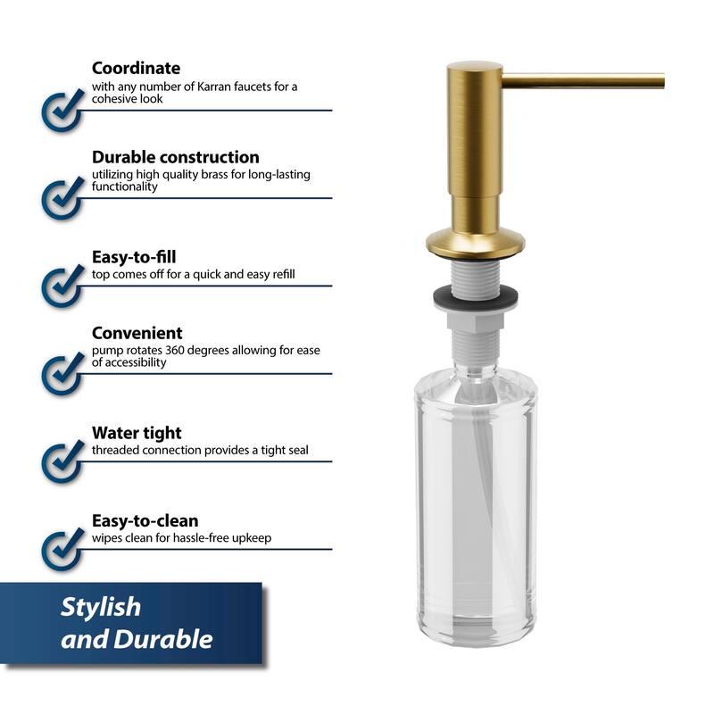Karran SD35 Kitchen Soap/Lotion Dispenser