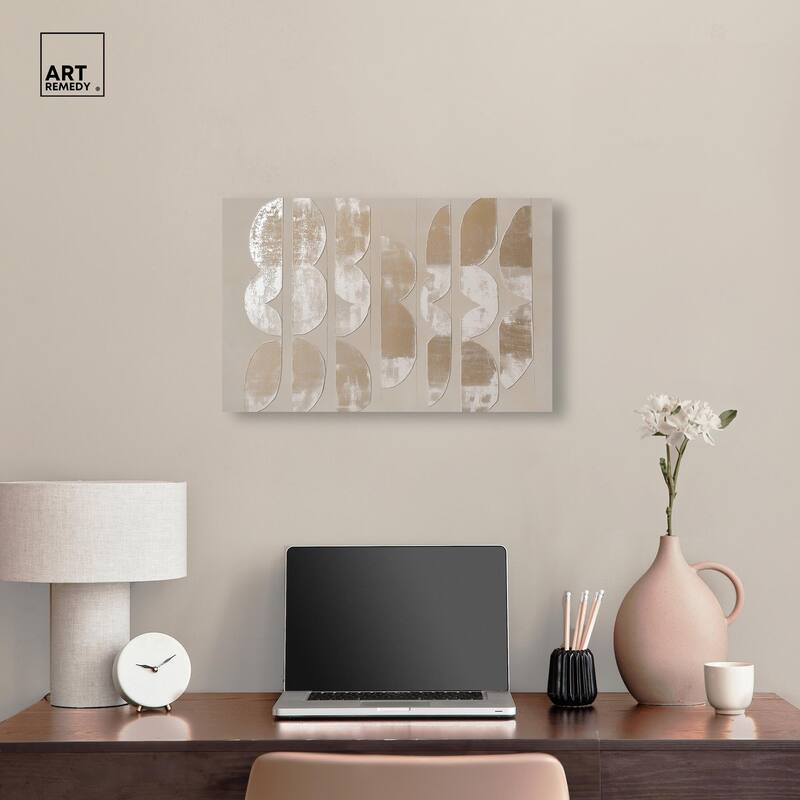 Columnar Shapes II Canvas by Art Remedy, Gallery Wrapped