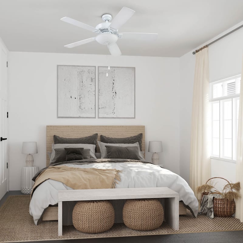 52" Prominence Home Montlake Indoor Ceiling Fan, Brushed Nickel - 52