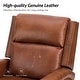 preview thumbnail 62 of 88, Echidna 29.6" Transitional Genuine Leather Swivel Rocker Nursery Chair with Nailhead Trim by HULALA HOME