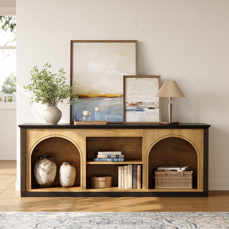 TV Stand with Storage for 65-Inch TVs, Entertainment Center Media Display Console for Living Room Bedroom Apartment