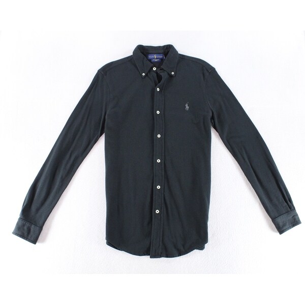 Ralph Lauren Black Mens Size Xs Long Sleeve Button Down Shirt Ralph Lauren Black Mens Size Xs Long Sleeve Button Down Shirt