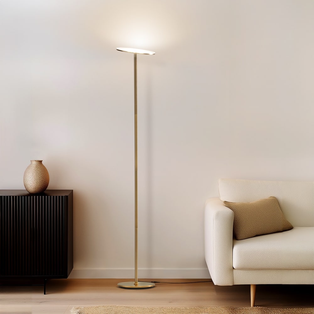 Brightech Sky 63 in. Industrial Dimmable LED Floor Lamp with Adjustable Head