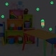 preview thumbnail 1 of 4, Walplus Peel and Stick Wall Sticker Glow In The Dark Dog Paw Print