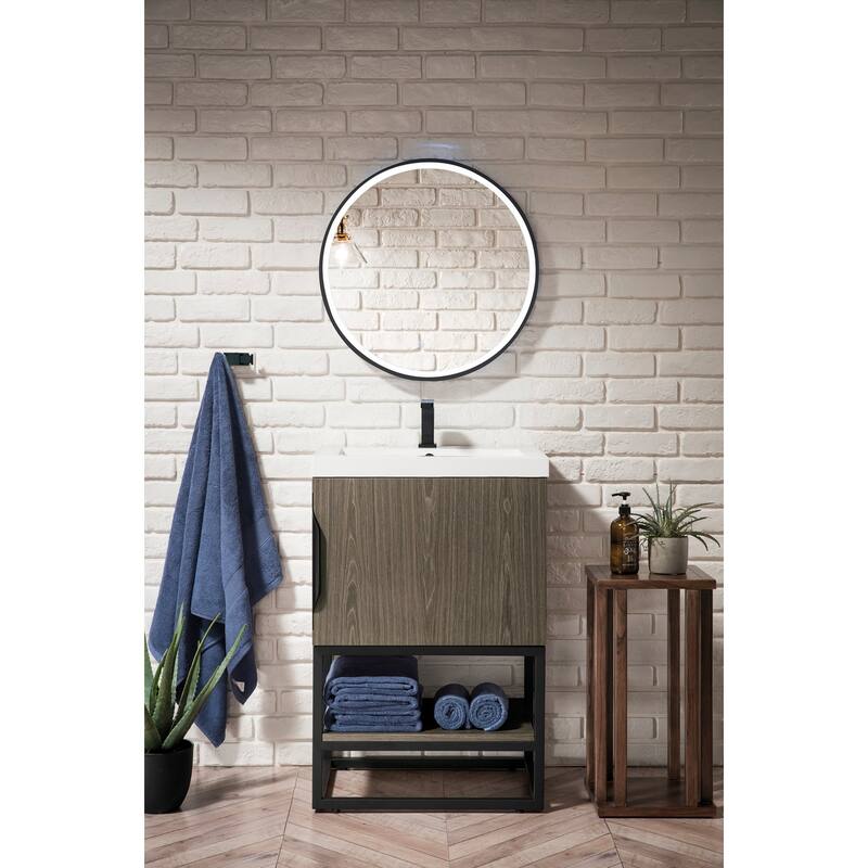 James Martin Vanities 883-V24-MB-WG Columbia 24" Free Standing Single