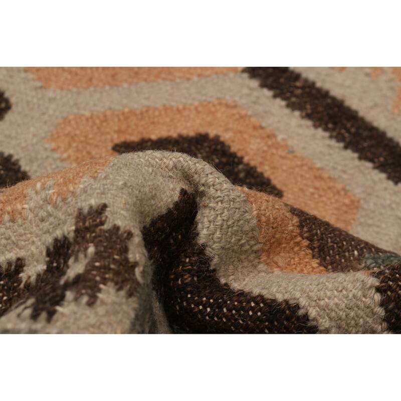 Ankara FW Khaki Kilim 5'5" x 7'5" - 5'5 x 7'5