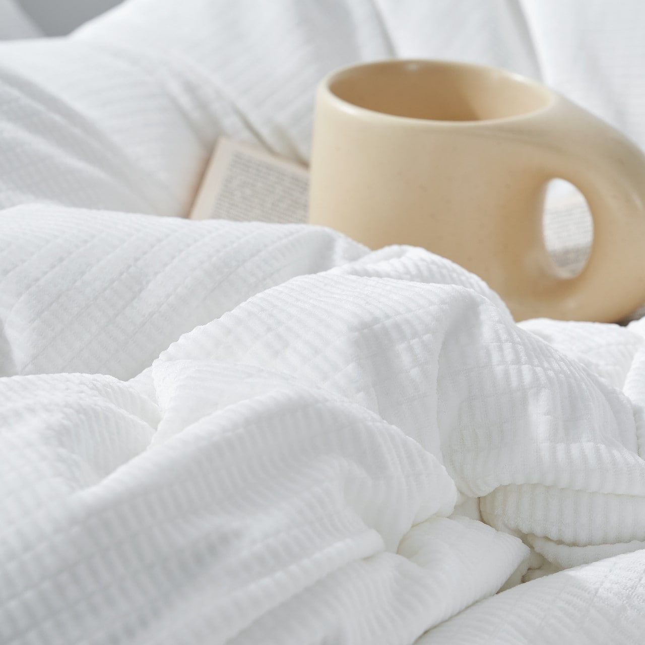 Love Thick - Calming Coma Inducer Oversized Comforter Set - Milky White