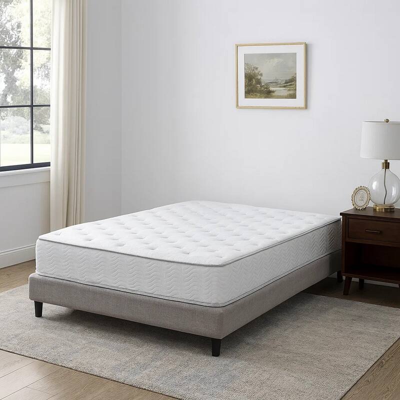 Irya 9 Inch Queen Size Mattress, Non Woven Soft Polyester, Pocket Coiling