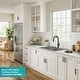 preview thumbnail 30 of 42, KRAUS Forteza Granite 33 inch 60/40 Undermount Drop-in Kitchen Sink