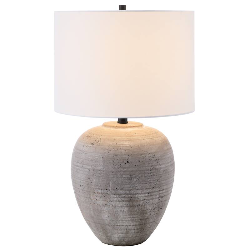 Shira 23" Tall Ceramic Table Lamp with Fabric Shade