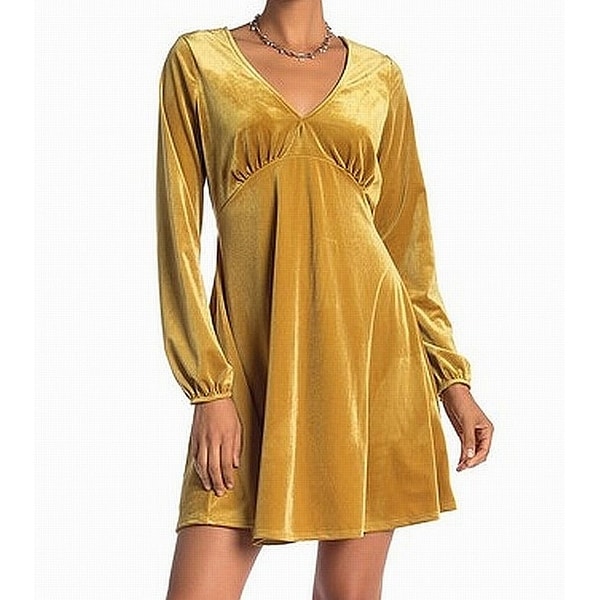 gold velour dress