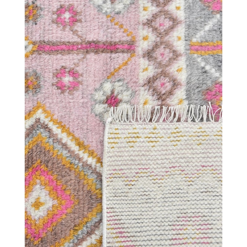 Overton Handmade Modern Contemporary Floral Area Rug