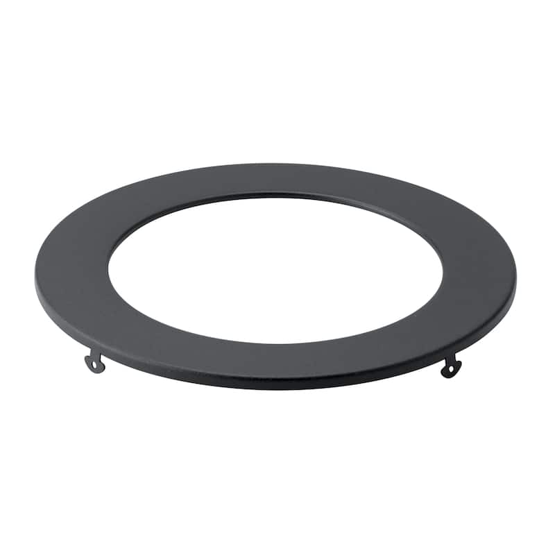 Kichler Direct-to-Ceiling Slim Decorative Trim 6 inch Round Textured Black