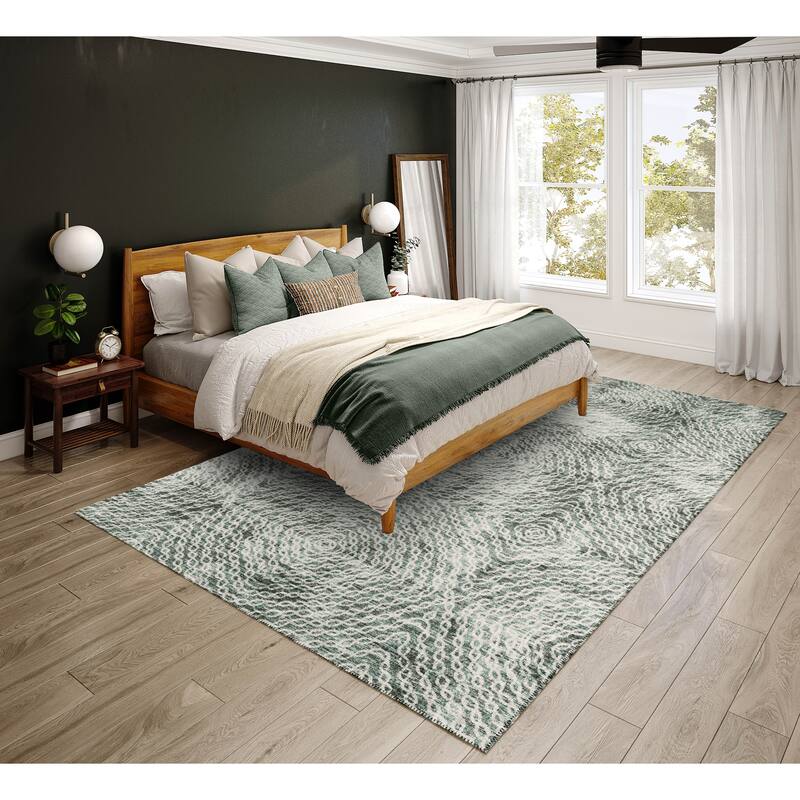 Indoor/ Outdoor Addison Bravado Link Washable Area Rug - 9' x 12' - Ash