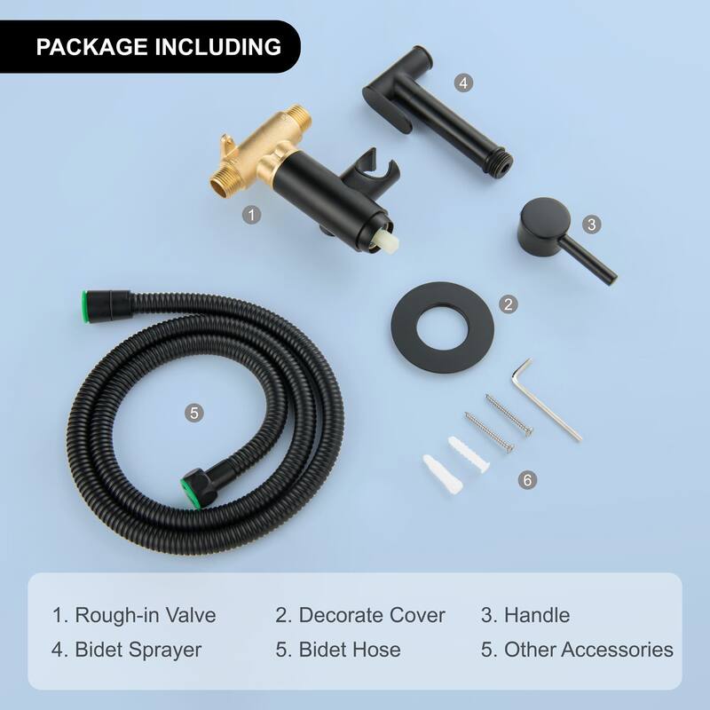 Handheld Bidet Sprayer Bidet Hand Held Sprayer for Toilet Shattaf Toilet Attachment With Mixer Valve