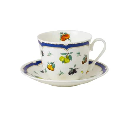 Roy Kirkham Breakfast Cup/Saucer - Heritage Fruit Set of 2