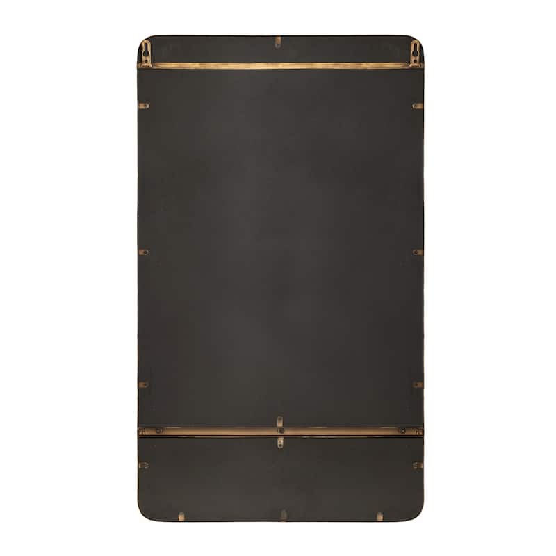 Kate and Laurel Estero Wall Rectangle Mirror with Shelf
