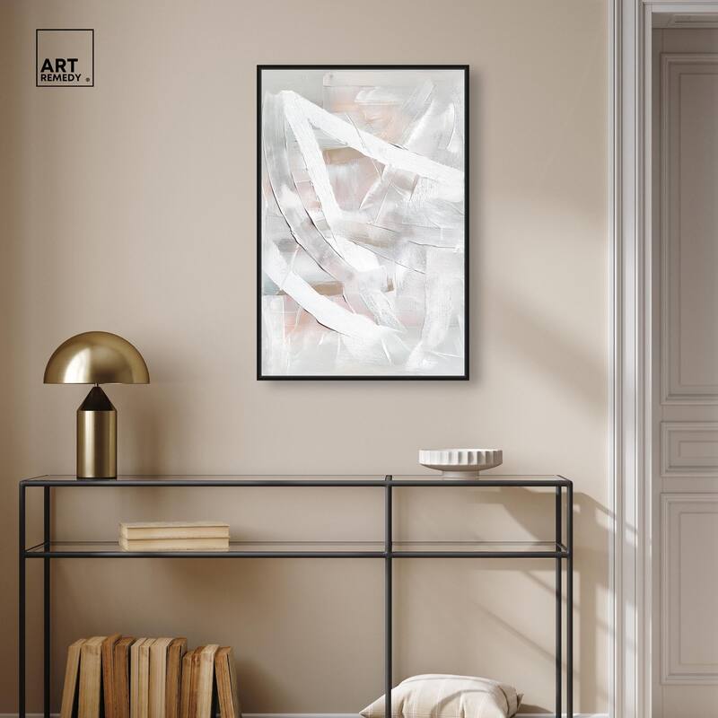 Thick White Texture I Canvas by Art Remedy