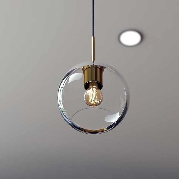 Light single globe pendant top