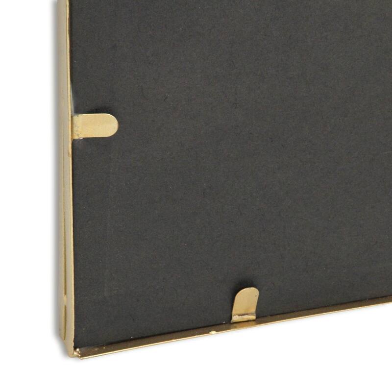 Nuvelle Curve Top Studded Gold Metal Framed Wall Mirror