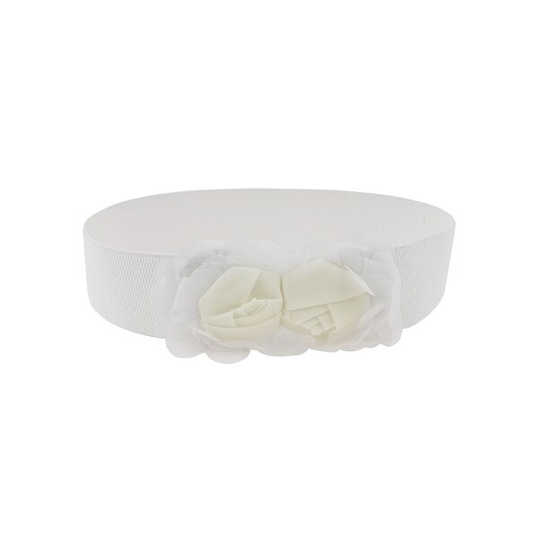 white sequin belt
