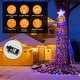 preview thumbnail 5 of 7, 1Pc 11.48FT 350LED Multicolored Christmas Star Waterfall Tree String Light