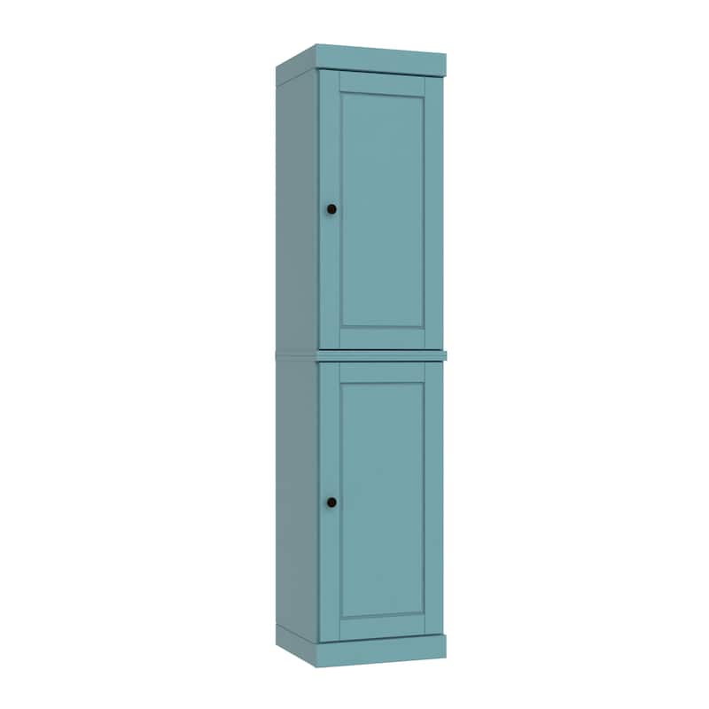 100% Solid Wood 16.5" Kitchen Pantry Cabinet with Doors by Palace Imports