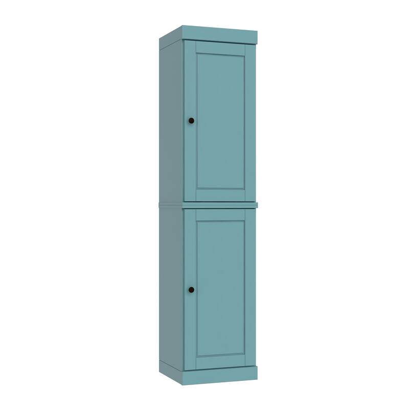 Palace Imports 100% Solid Wood Pantry Cabinet, Adjustable Shelves, 16.5" Wide, 71.5" Tall