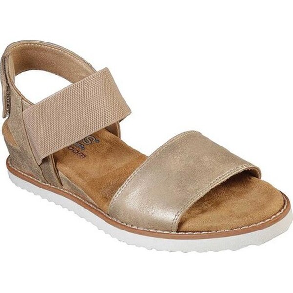 denim quilted sandals