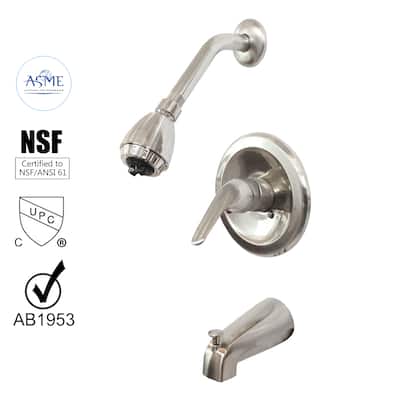 Single-Handle Tub and Shower Trim Kit. Brushed Nickel Finish