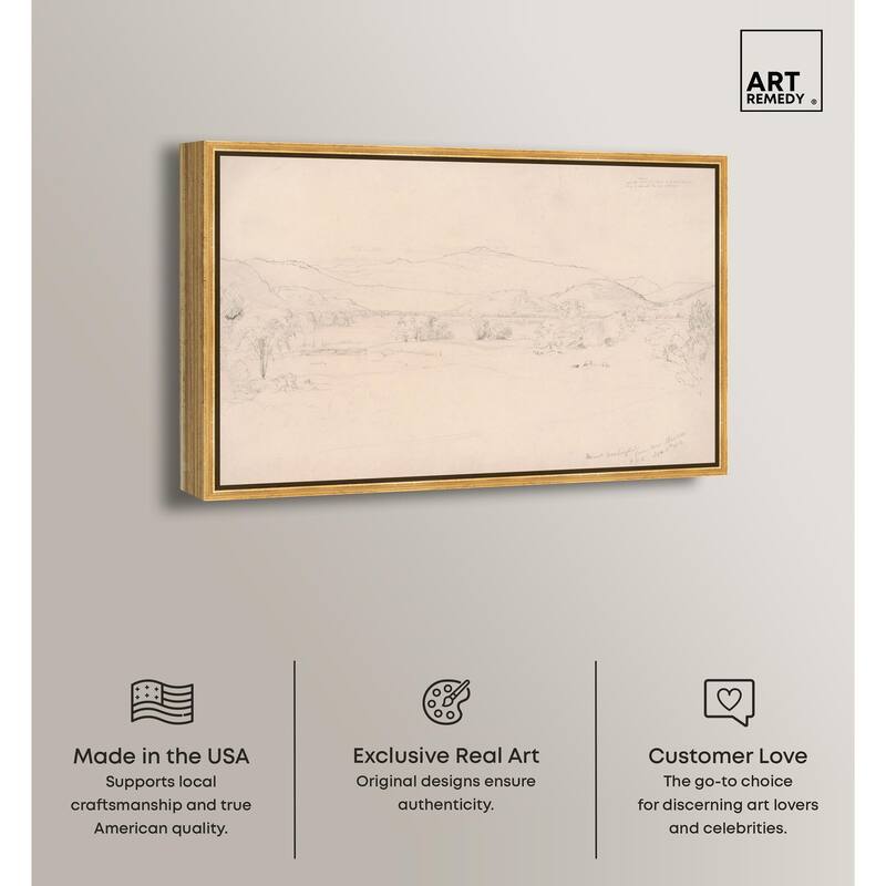 Study for View Mt. Washington Canvas by Art Remedy