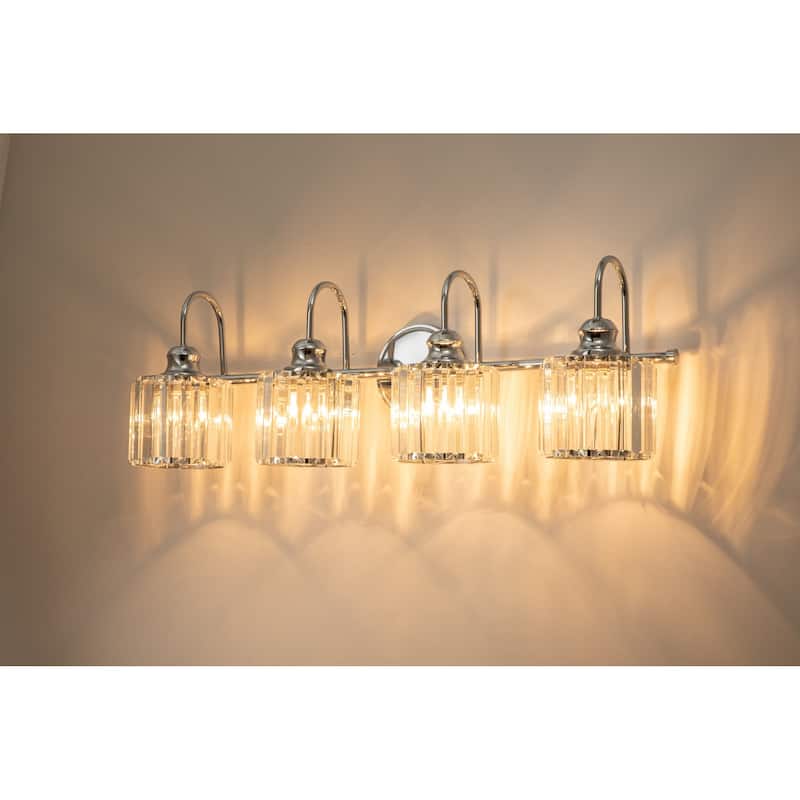 Chrome/ Black/ Gold Modern Over Mirror Crystal Bathroom Restroom Wall Lighting Fixtures Bath Lights Vanity Light