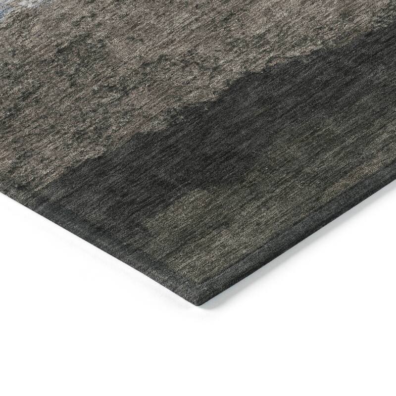 Machine Washable Indoor/Outdoor Watercolor Ombre Chantille Rug