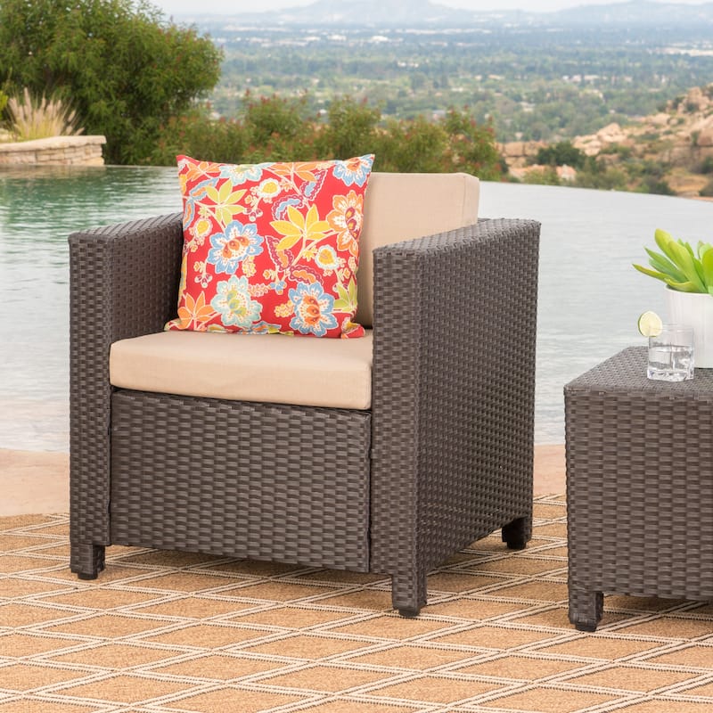 Club Chair - Brown+Beige