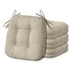 preview thumbnail 1 of 45, Indoor 3.7'' Dining Chair Pad Cushion (Set of 4) Set of 4 - Beige