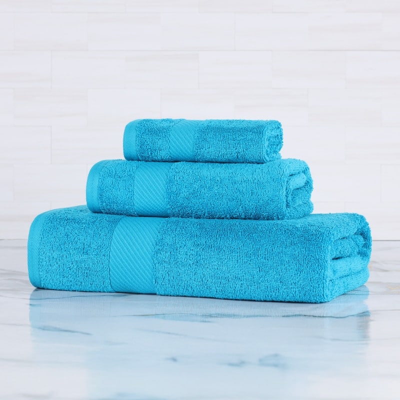 Luxury Egyptian Cotton Solid 3 Piece Bath Towel Set by Superior