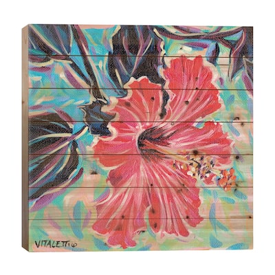 Hawaiian Beauty I Print On Wood by Carolee Vitaletti - Multi-Color